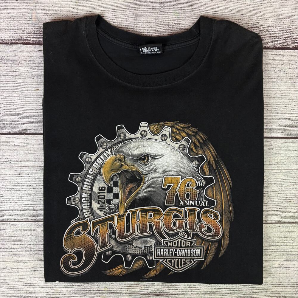 2016 Harley Davidson Motorcycles 76th Anniversary T-shirt